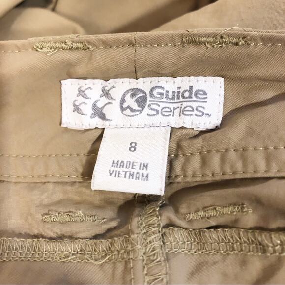 Gander Mountain Tan Nylon Hiking Cropped Pants 8 - Picture 4 of 7